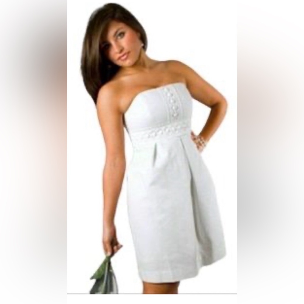 LILLY PULITZER Fit & Flare Dress Sz 2 White